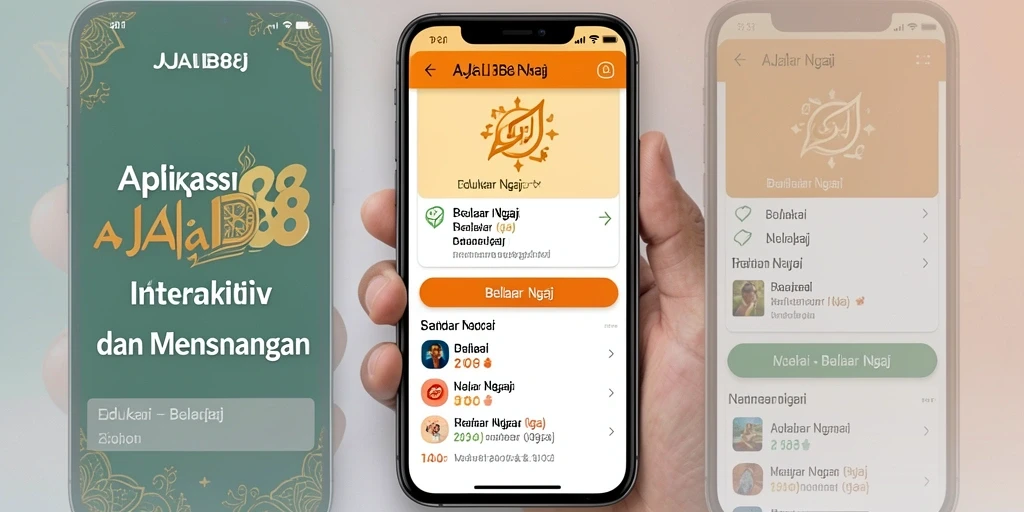 Antarmuka AJAIB88 yang intuitif untuk belajar ngaji.