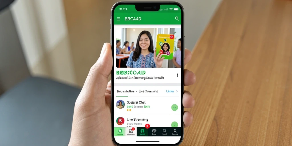 Antarmuka BBCA4D yang menarik saat Live Streaming dengan fitur interaktif.