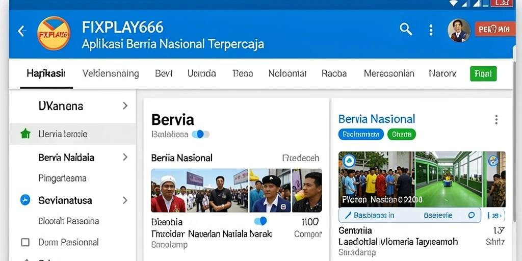 Antarmuka FIXPLAY666 yang menampilkan berita terbaru yang menarik.