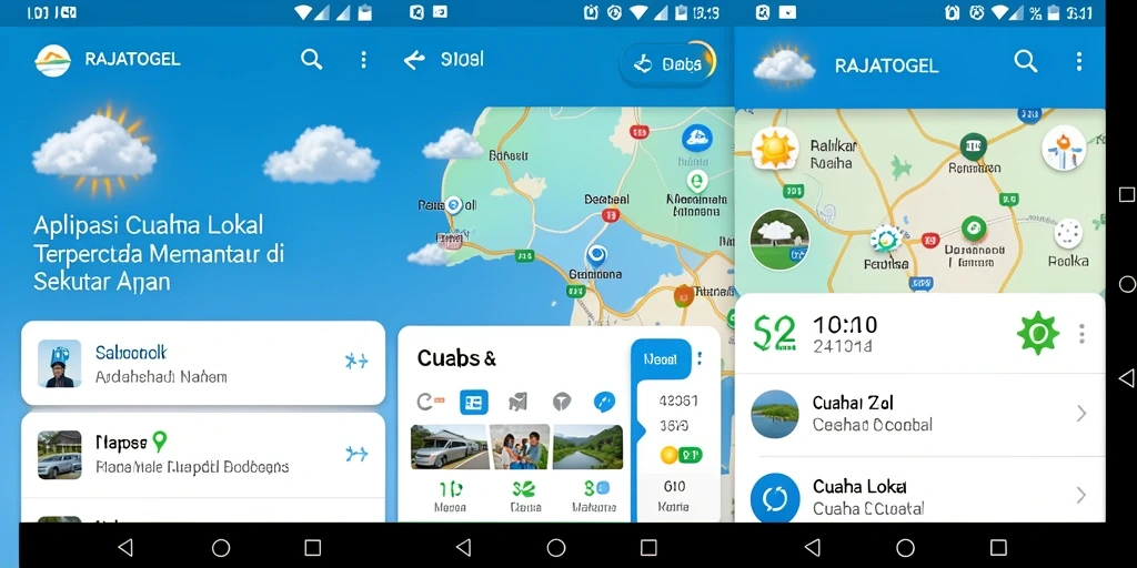 Screenshot utama RAJATOGEL menunjukkan antarmuka cuaca lokal yang jelas dan informatif.