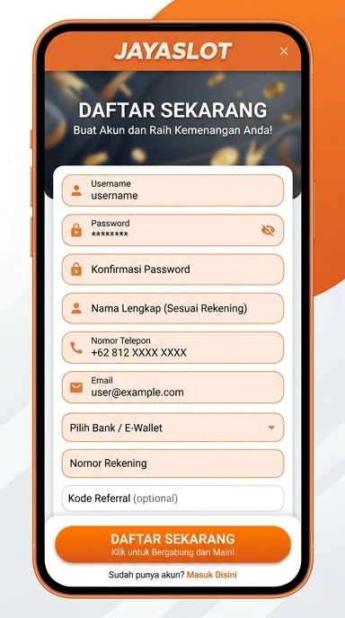 Panduan Lengkap Registrasi Akun Jayaslot